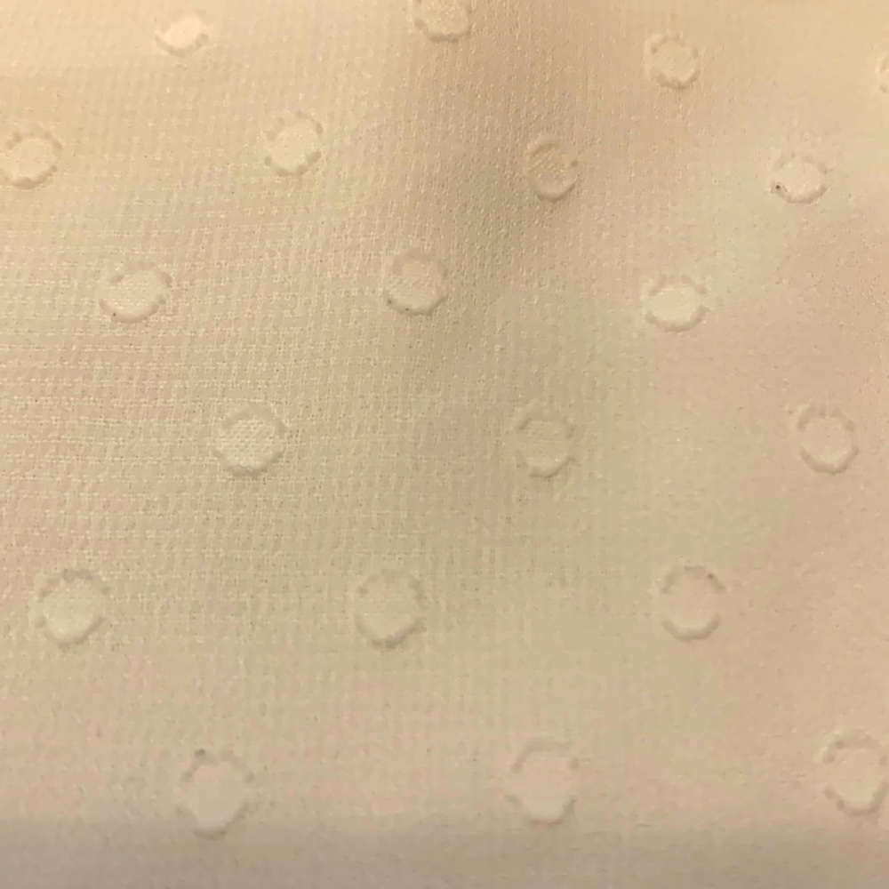 Chico’s White Fully Lined Shell With Tiny Circle … - image 2